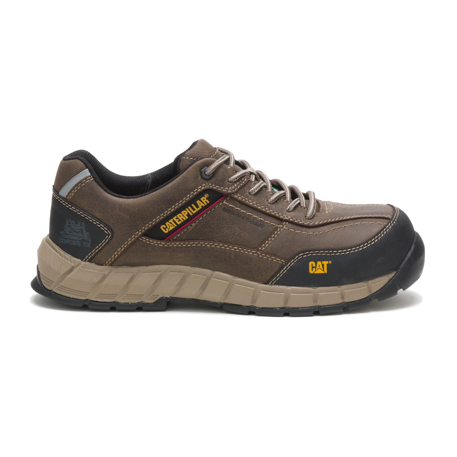 Caterpillar Streamline Leather Csa Composite Toe - Mens Work Shoes - Dark Grey - NZ (247FDACKI)